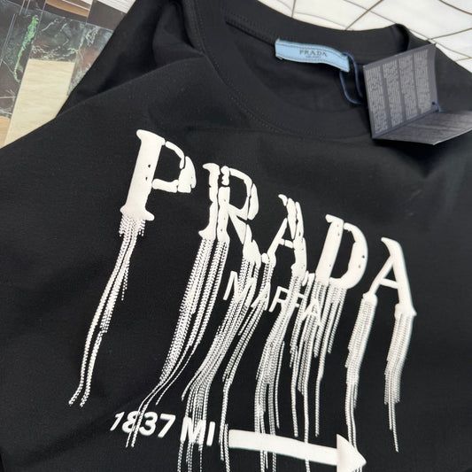 PDA - REGULAR FIT DRIP T-SHIRT - BLACK