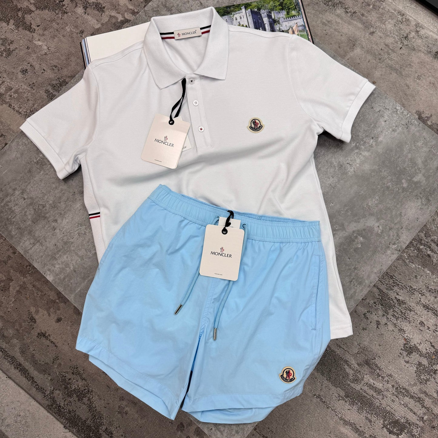 MNCLR - STRIPED POLO - WHITE