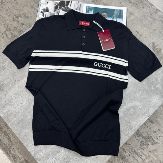 GCI - KNITTED POLO - BLACK