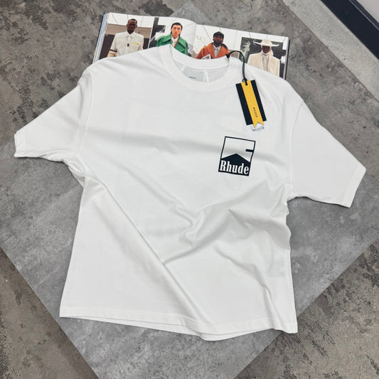 RDE - OVERSIZED CHEVRON T-SHIRT - WHITE