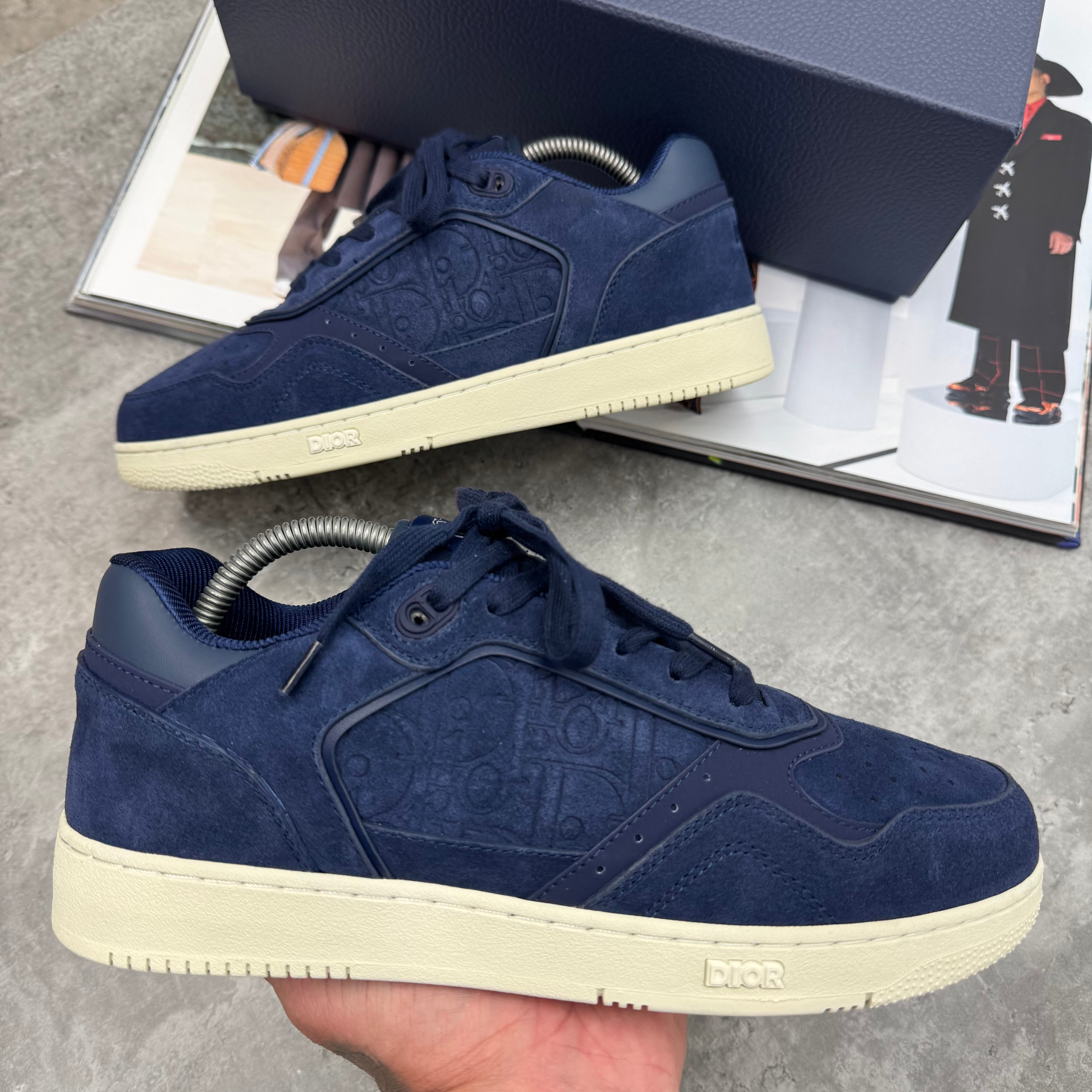 B27 - TRAINER - NAVY SUEDE