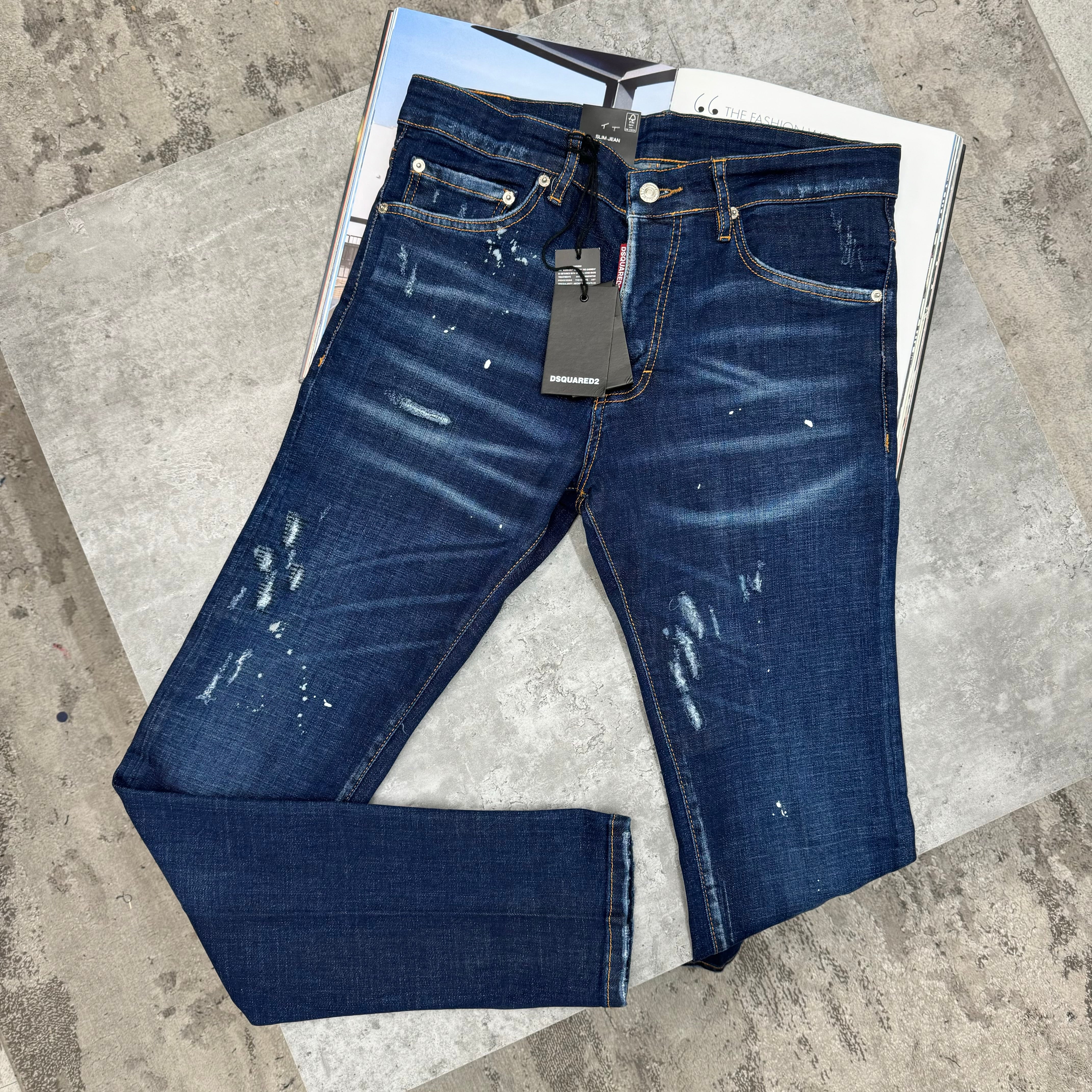 DSQUARED - JEANS - NAVY