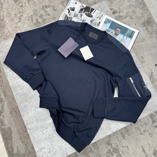 PDA - ARM POCKET JUMPER - NAVY