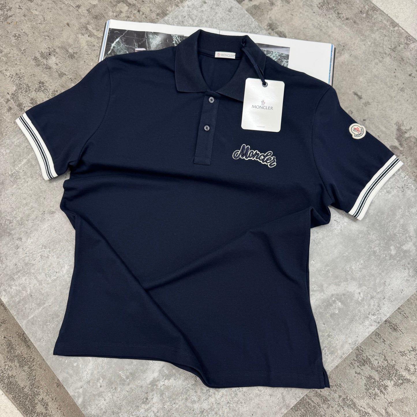 MNCLR - CURSIVE POLO - NAVY