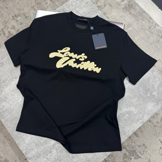 LVE - EMBROIDED T-SHIRT - BLACK