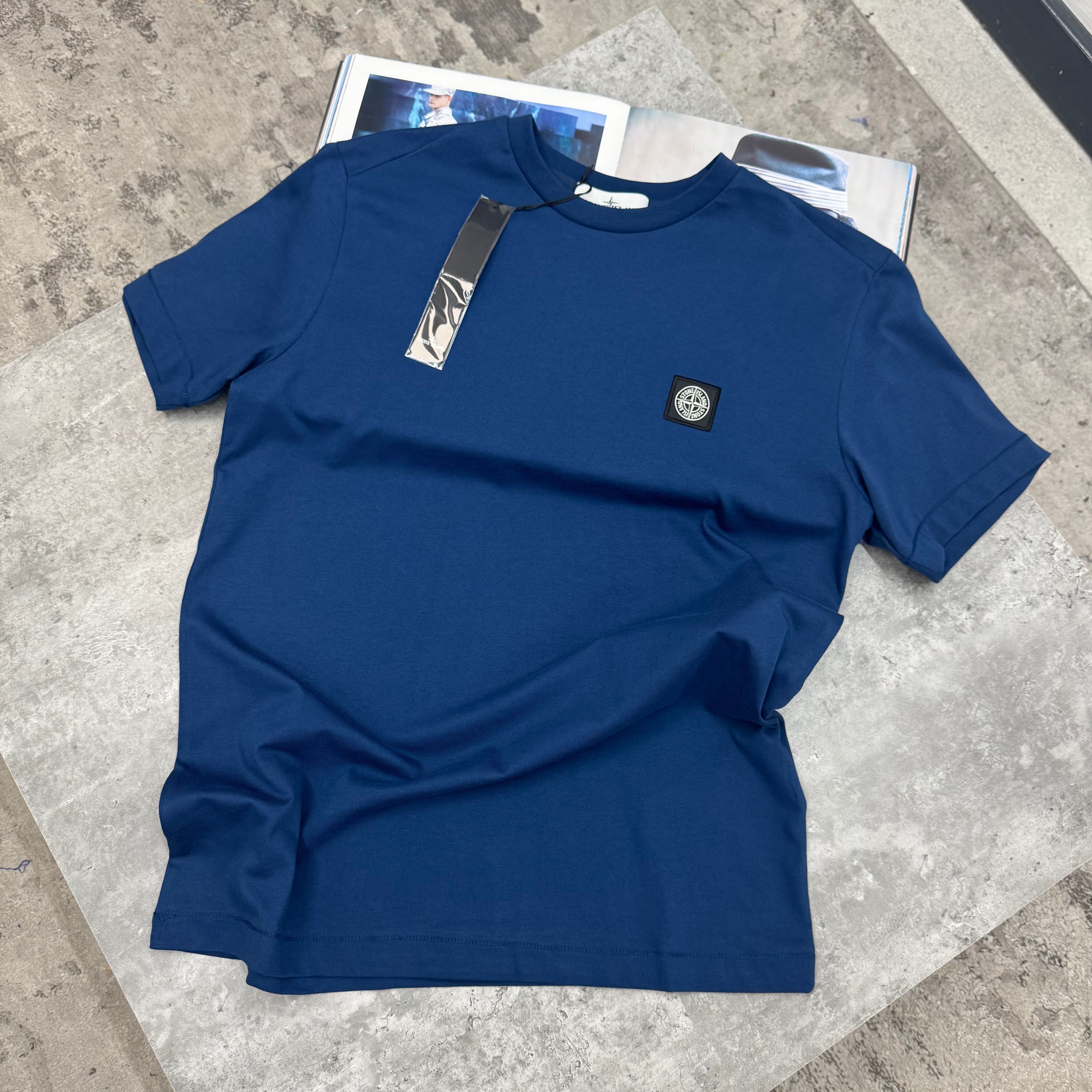 SI - SMALL SQUARE LOGO T-SHIRT - BLUE
