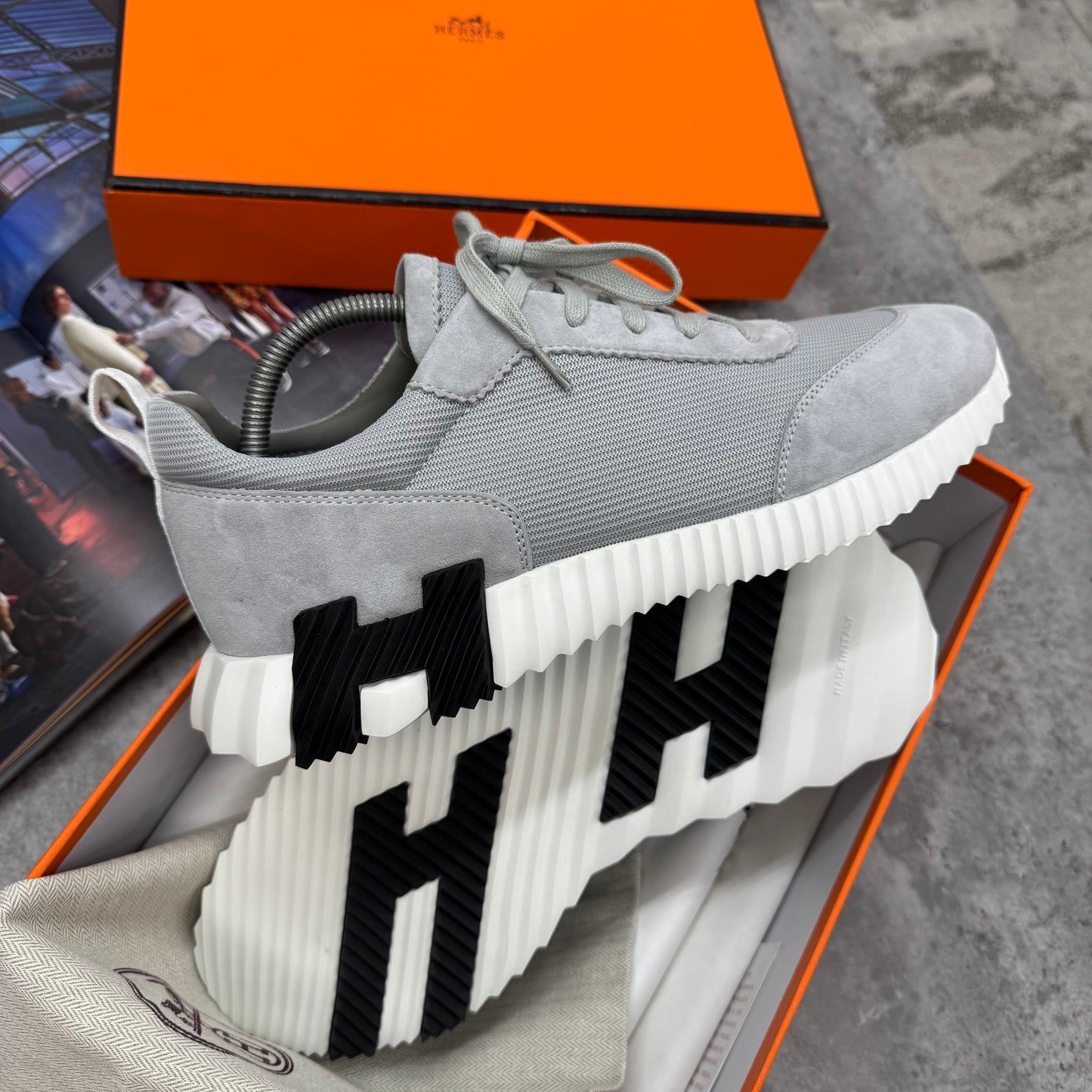 HMES - BOUNCING TRAINERS - GREY/BLACK