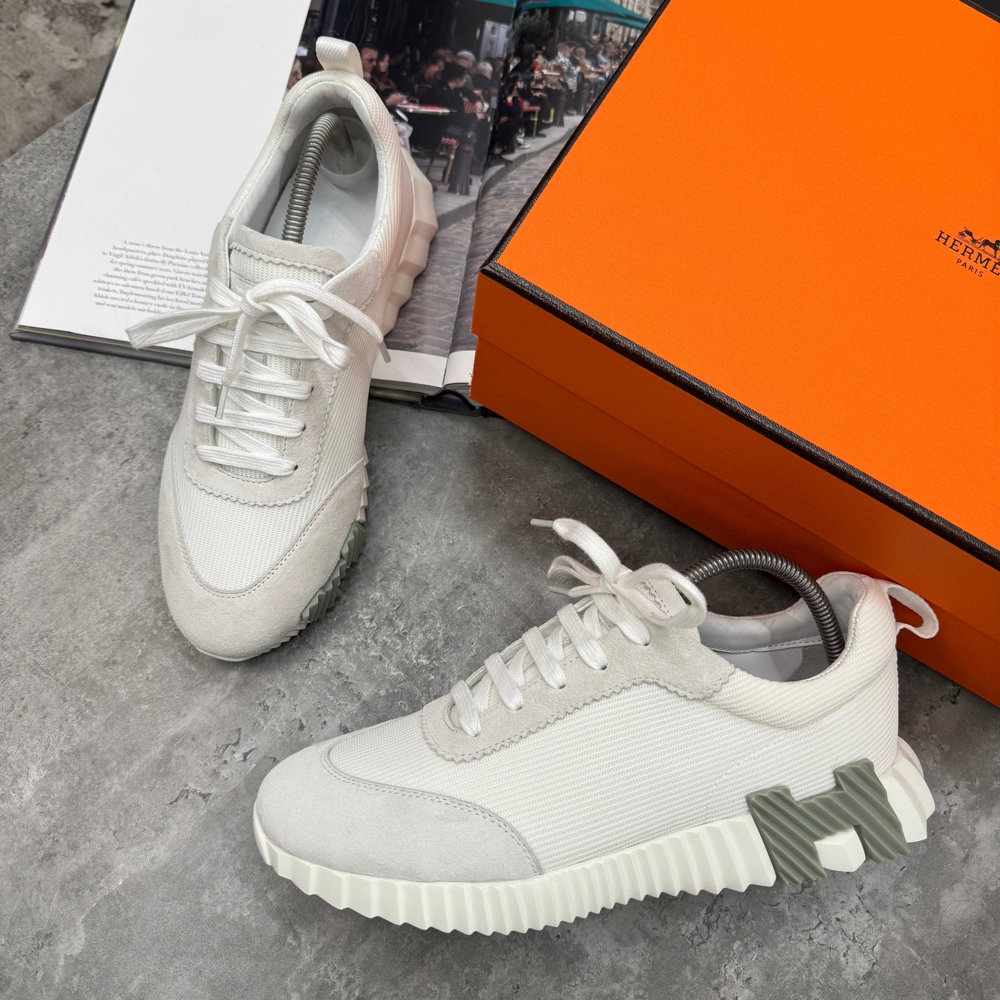 HMES - BOUNCING TRAINERS - WHITE/GREEN H