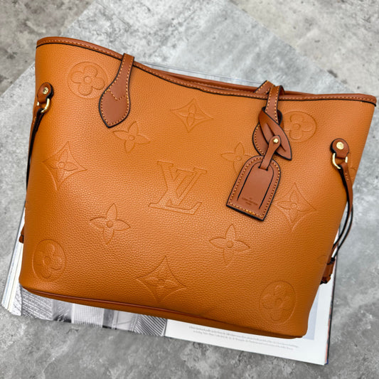 LVE - NEVERFULL TOTE LARGE MONO - BROWN