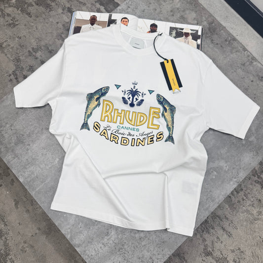 RDE - OVERSIZED SARDINE T-SHIRT - WHITE