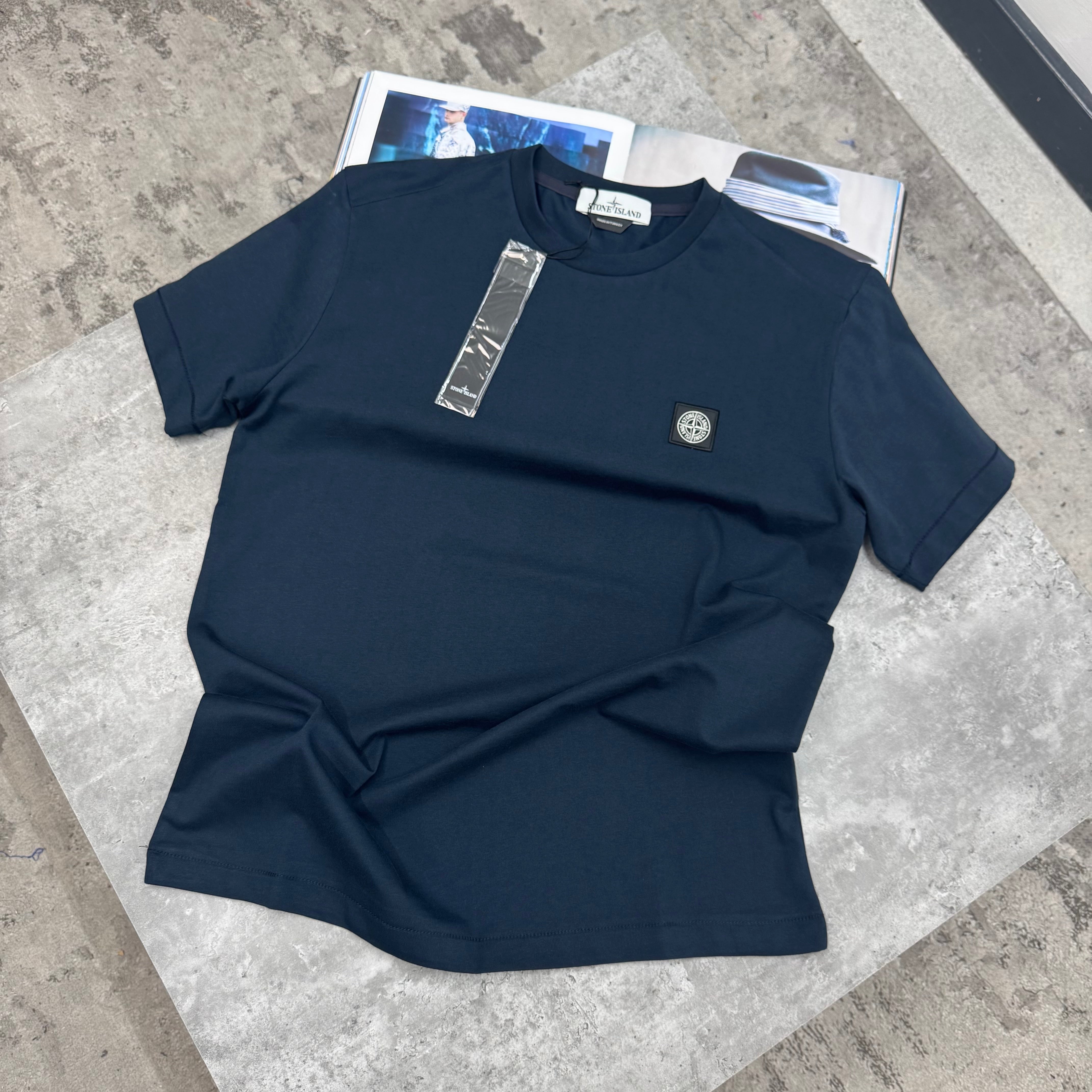 SI - SMALL SQUARE LOGO T-SHIRT - NAVY