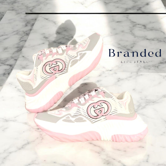 (PRE-ORDER) GCI - WOMENS TRAINERS - WHITE/PINK