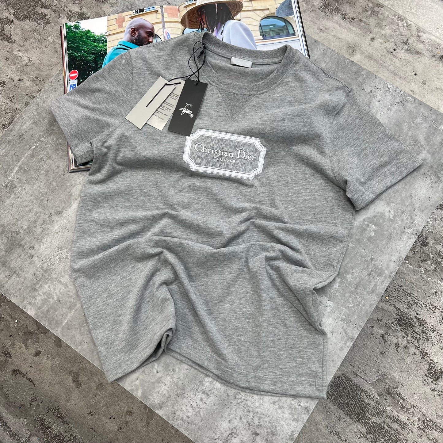 CD - COUTURE T-SHIRT - GREY