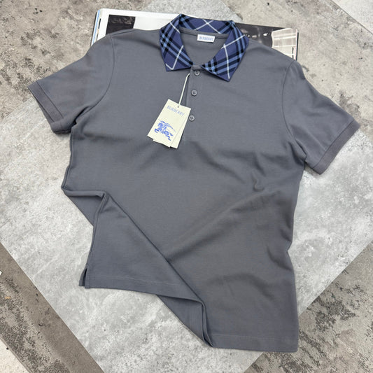 BURB - POLO - CHARCOAL/BLUE