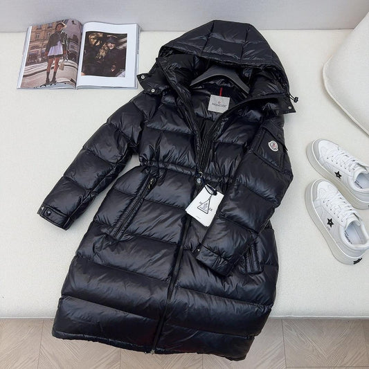 (PRE-ORDER) MNCLR - LONG WOMENS COAT - BLACK