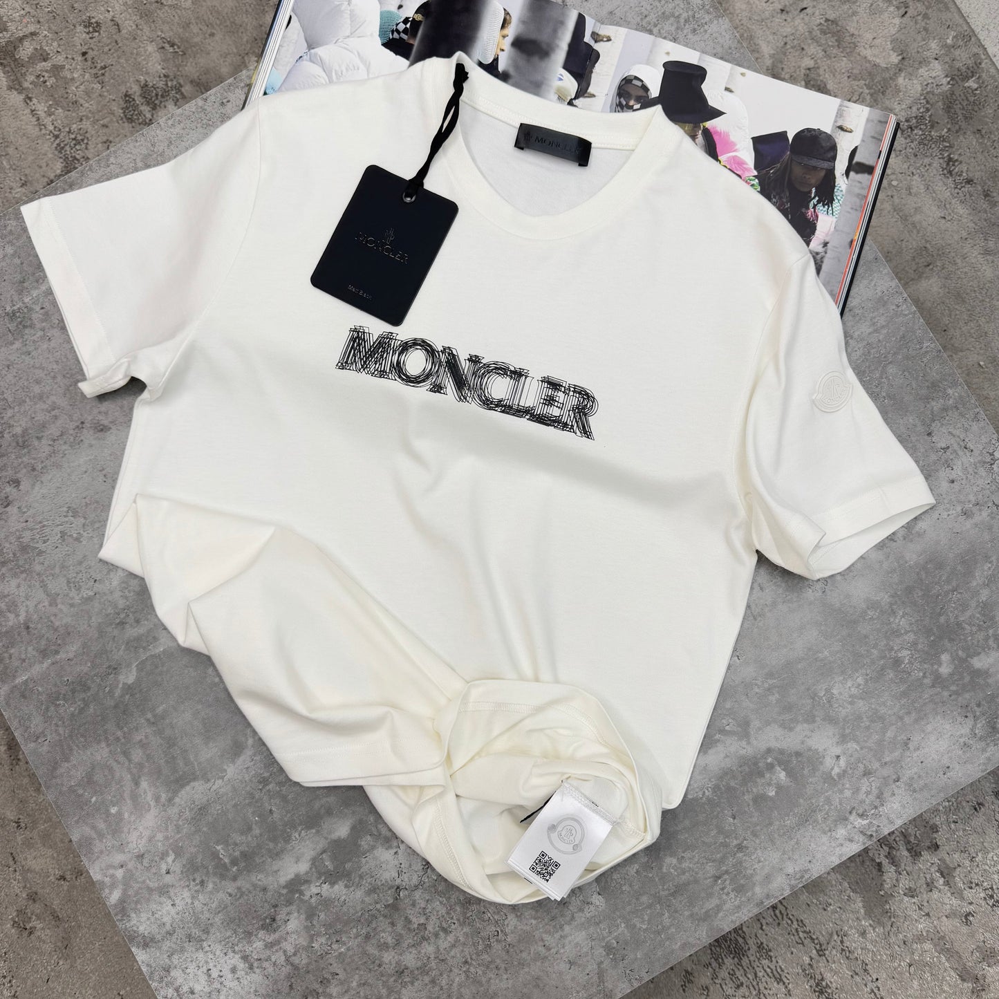 MNCLR - SMALL BLURRED LOGO T-SHIRT - WHITE