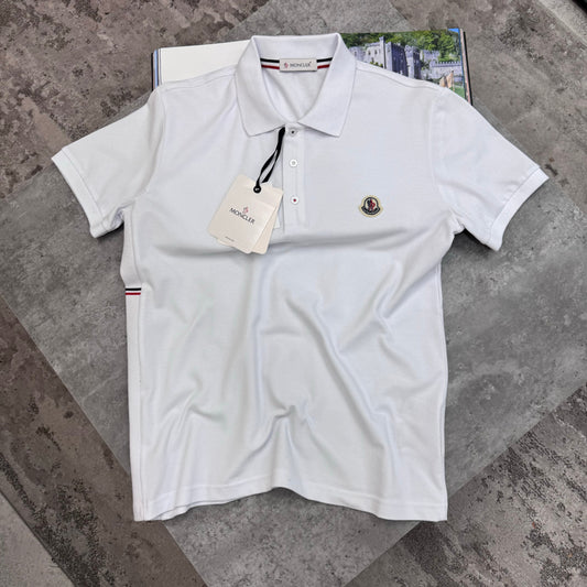 MNCLR - STRIPED POLO - WHITE
