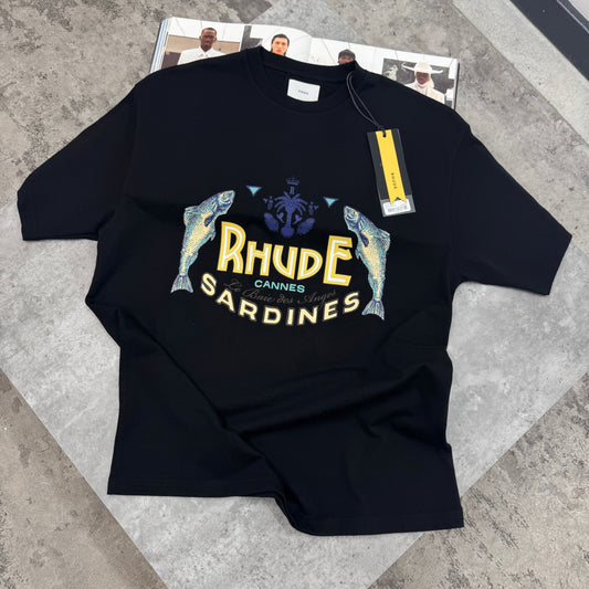 RDE - OVERSIZED SARDINE T-SHIRT - BLACK