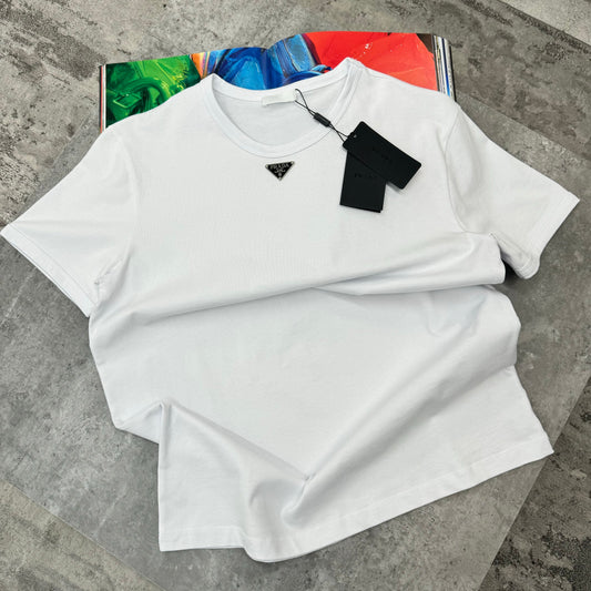 PDA - CENTRE BADGE T-SHIRT - WHITE